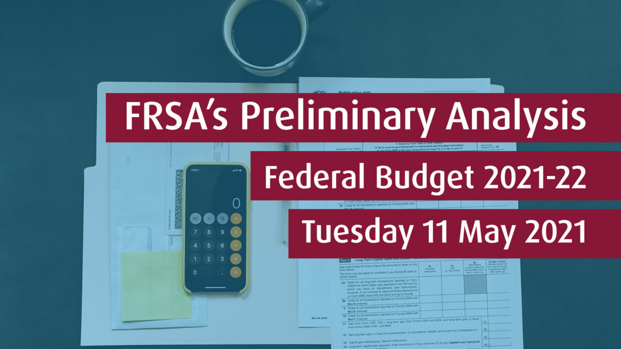 FRSA's Preliminary Analysis Federal Budget 202122 FRSA